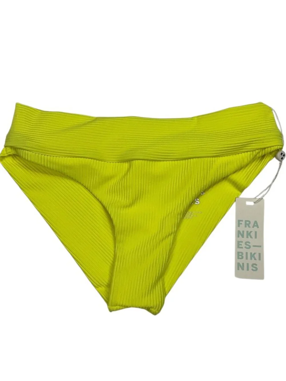 Frankies Bikinis Gavin Cheeky Bikini Bottom S Lemonade Swimwear NEW